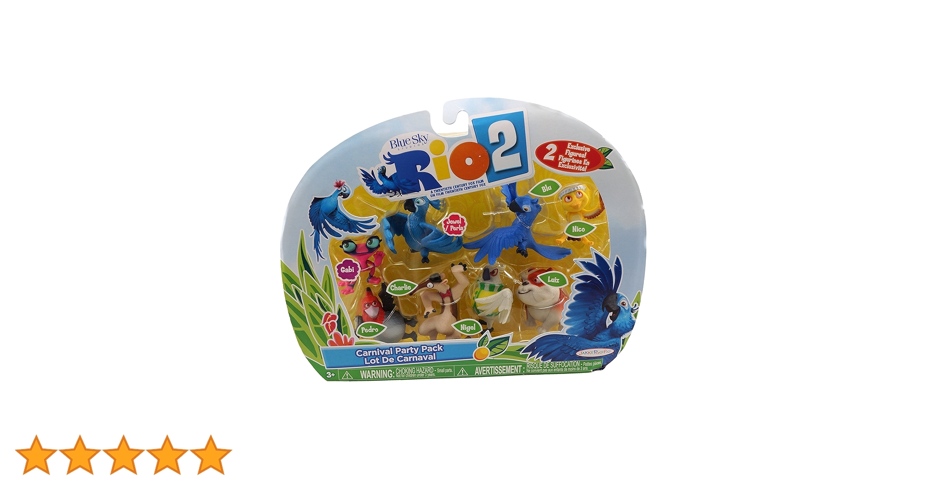 Rio2　グッズまとめ売り Rio 2 Movie Mini Figures 8-Pack [Nico, Pedro, Blu, Jewel, Luiz